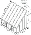 Односкатная теплица 2,5х3,5