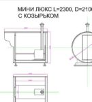 Проект бани-бочки с козырьком