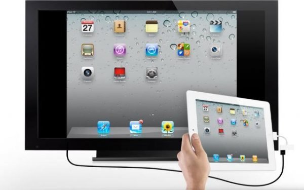 Подключение iPad через HDMI-адаптер