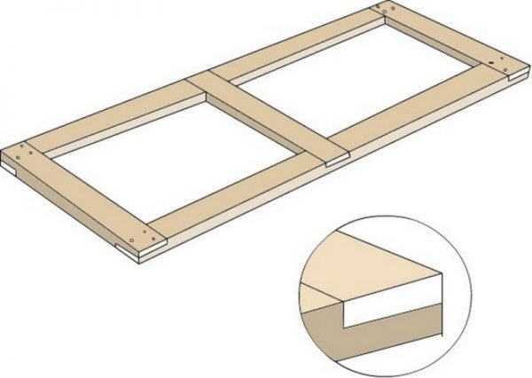 Соединение брусьев рамы