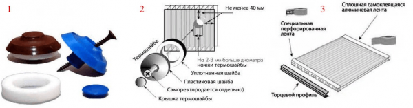 Схема крепления поликарбоната