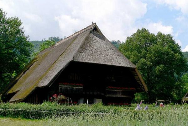 Оригинальная кровля с широкими свесами