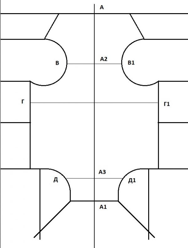 Схема выкройки попоны