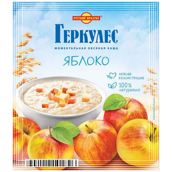 Каша геркулесовая «Русский продукт» с яблоком